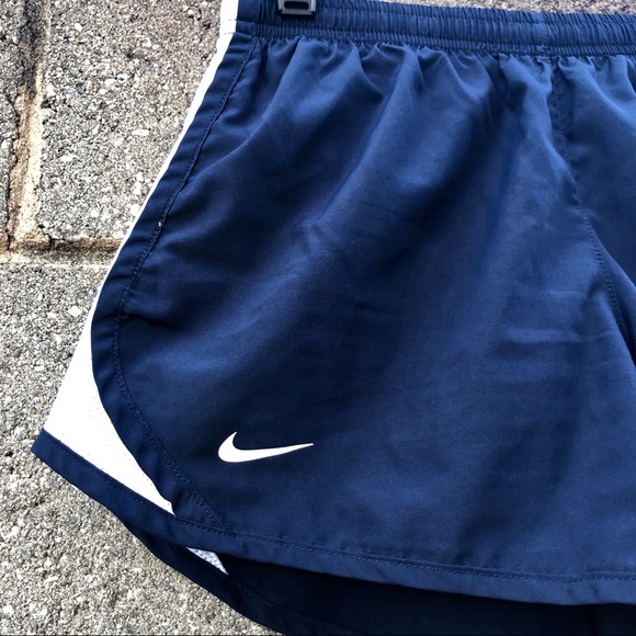 NIKE Bulldog Navy Running Athletic Shorts SZ L - Picture 3 of 6